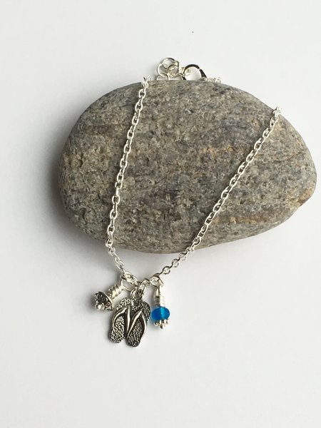 Sterling Silver charm anklet