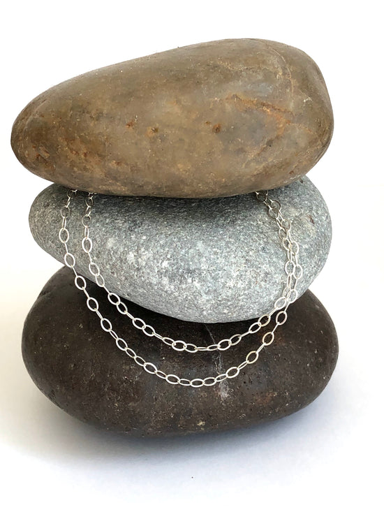 Double strand Sterling Silver anklet