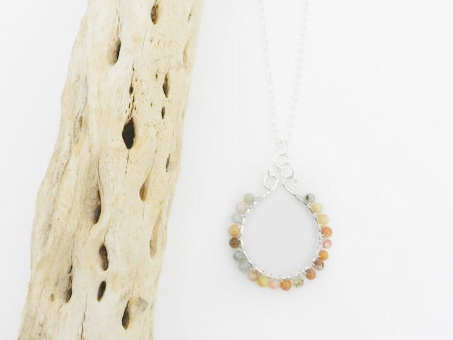 Sterling Silver and Jasper Necklace