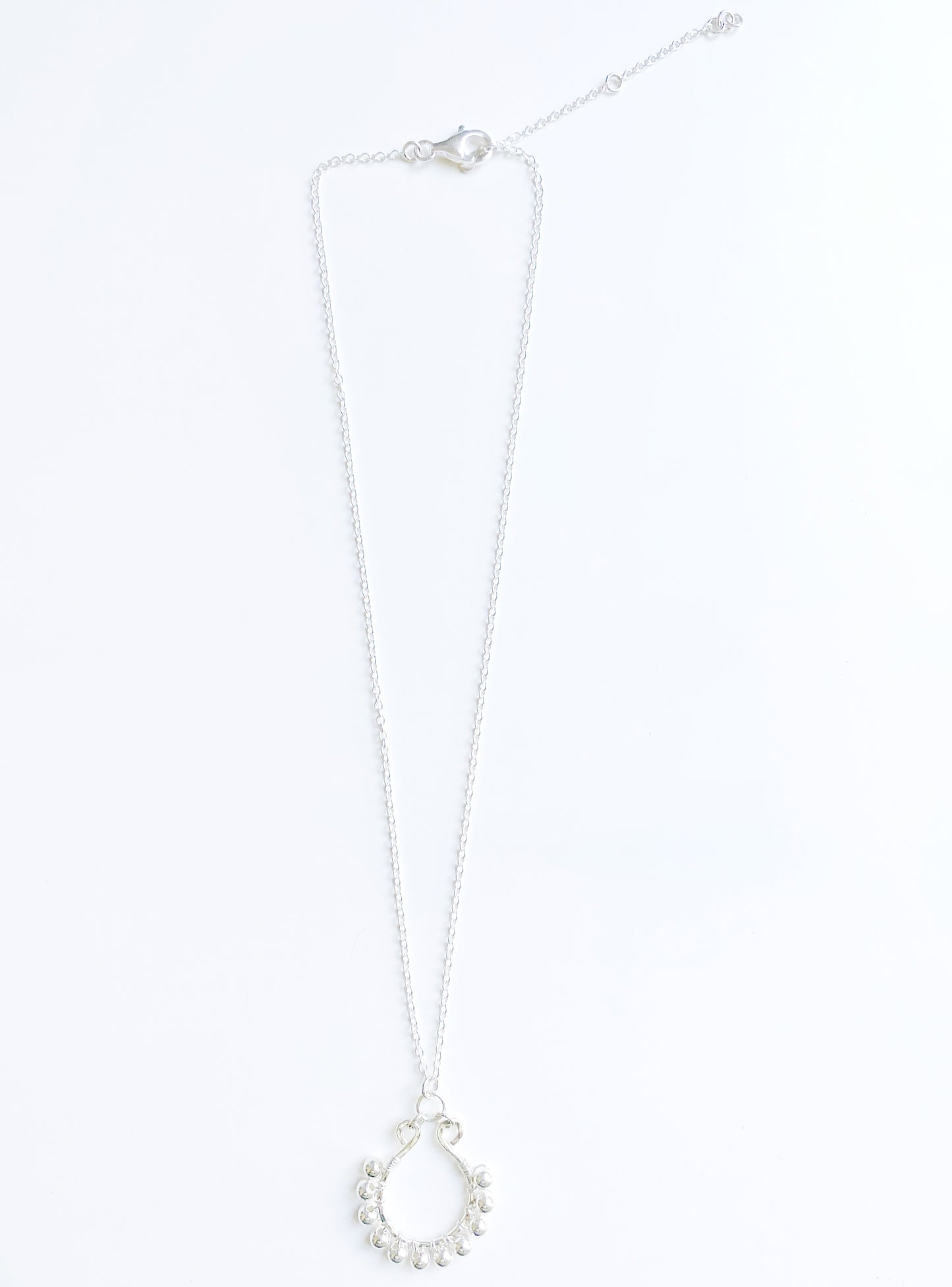 Island Dreams Necklace steeling silver wire wrapped everyday casual necklace