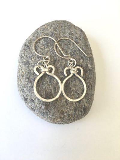 Hand Forged Sterling Silver Earrings