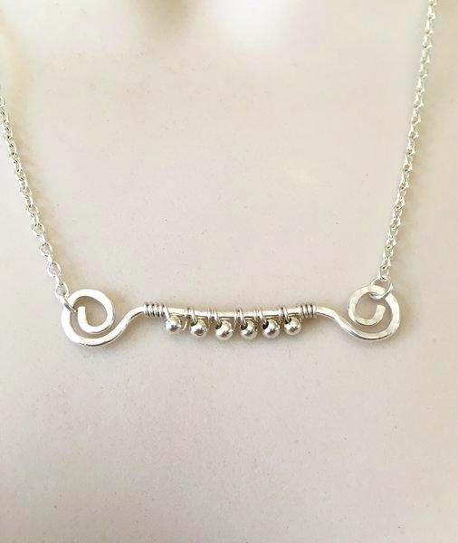  Sterling Silver Minimalist Necklace