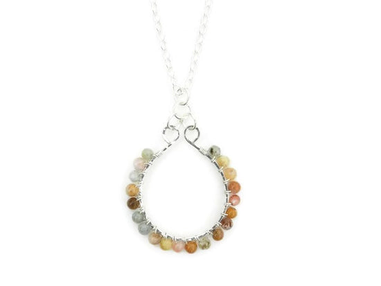 Sterling Silver and Jasper Necklace